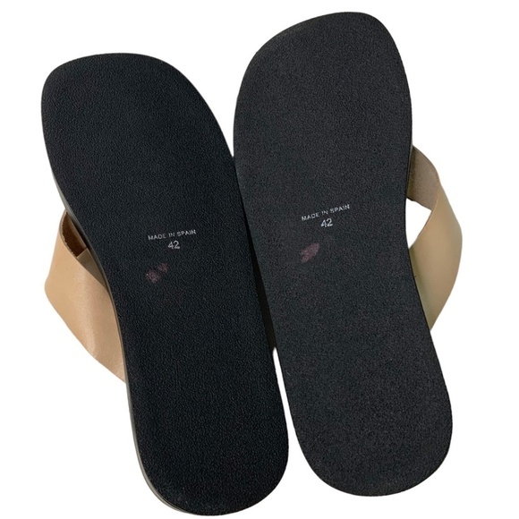 ALOHAS Genuine Leather Platform Flip-flops NWOT MADE IN SPAIN US Sz 10 - 10.5 - Picture 8 of 11